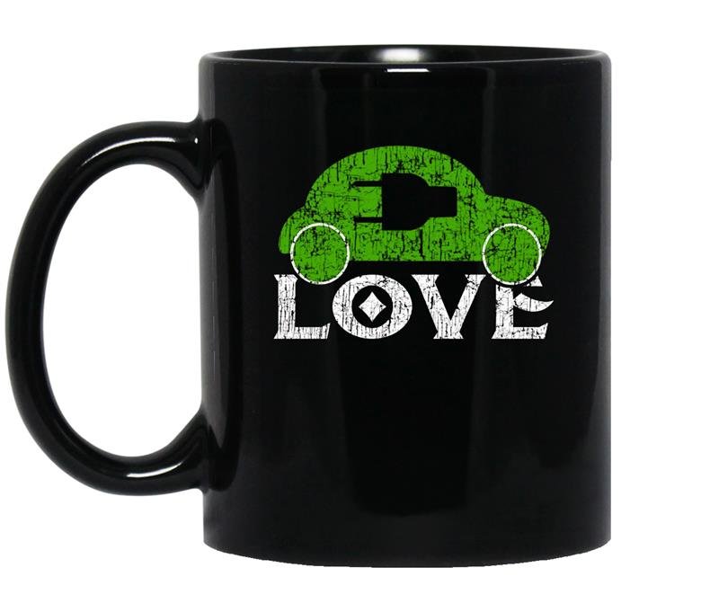 Electric car driver gift dont need fuel funny tee coffee Mug_Black