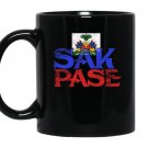 Haitian sak pase pride flag tee i love haiti roots coffee Mug_Black