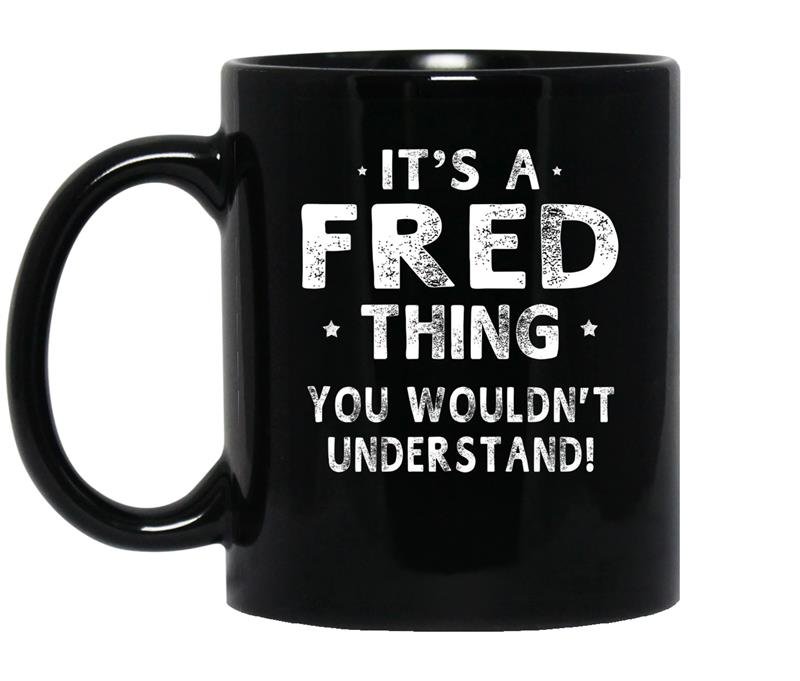 Its a fred thing funny novelty gifts name coffee Mug_Black