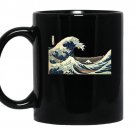Japanese the great wave off kanagawa vintage art coffee Mug_Black