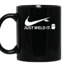 Just weld it funny gift welder welding symbol coffee Mug_Black