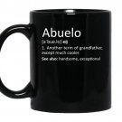 Mens abuelo definition funny gift for spanish grandfather coffee Mug_Black