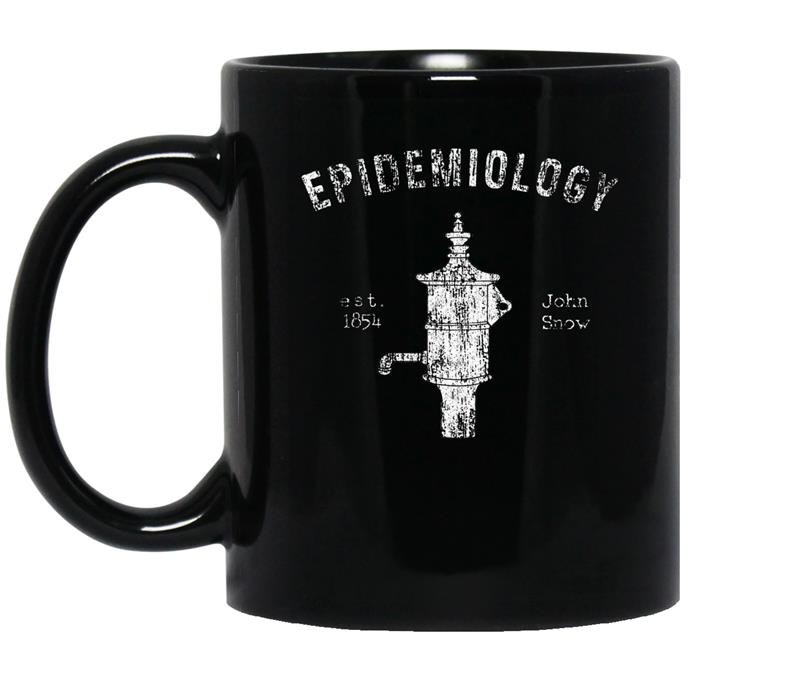 Mens epidemiology john snow water pump coffee Mug_Black