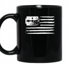 Mens usa flag cocaine coffee Mug_Black