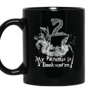 My patronus is a bookworm coffee Mug_Black
