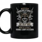 Never underestimate an old man who is coffee Mug_Black