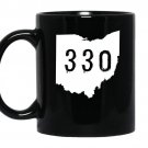 Ohio 330 area code akron oh graphic coffee Mug_Black