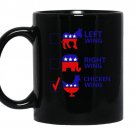 Political parties left wing right wing chicken wing coffee Mug_Black