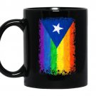 Puerto rican or cuban gay pride flag rainbow destroy coffee Mug_Black
