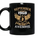 September 1968 50th years of being awesome birthday gift coffee Mug_Black