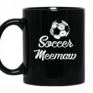 Soccer meemaw cute funny player fan gift coffee Mug_Black