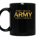 Us army fort bragg north carolina faded grunge coffee Mug_Black