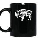 Yellowstone national park bison buffalo wildlife tee coffee Mug_Black