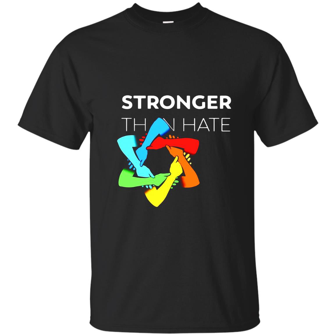 Stronger than hate iconic pittsburgh steelers logo jewish star T-shirt