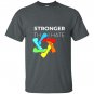 Stronger than hate iconic pittsburgh steelers logo jewish star T-shirt