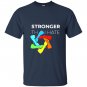 Stronger than hate iconic pittsburgh steelers logo jewish star T-shirt
