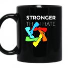 Stronger than hate iconic pittsburgh steelers logo jewish star Coffee Mug