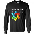 Stronger than hate iconic pittsburgh steelers logo jewish star Long Sleeve