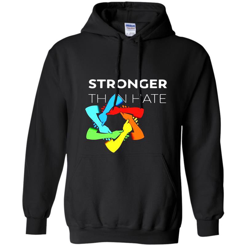 Stronger than hate iconic pittsburgh steelers logo jewish star Hoodie