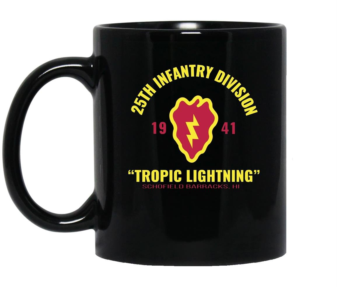 25th inf div tropic lightning Mug Black