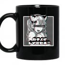 Ahegaolewd anime face and neko girl cosplay gift Mug Black