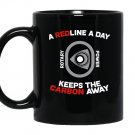 A redline a day carbon away rotary engine Mug Black