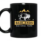 Badlandsnational park buffalo bison south dakota Mug Black