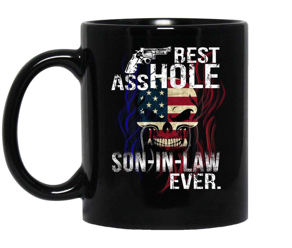 Best asshole son in law evergift halloween funny Mug Black
