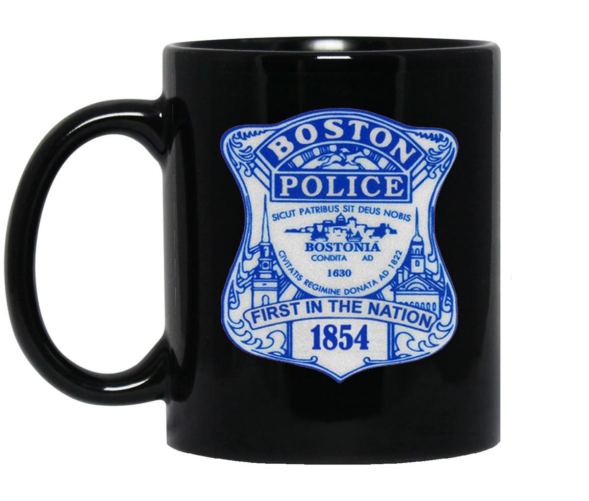 Boston police department shieldtee Mug Black