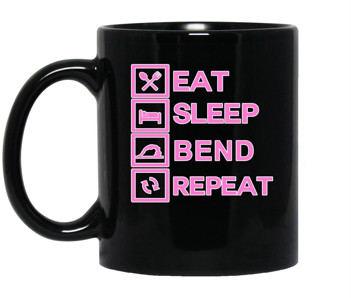 Contortionisteat sleep bend repeat exercise training Mug Black