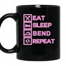 Contortionisteat sleep bend repeat exercise training Mug Black