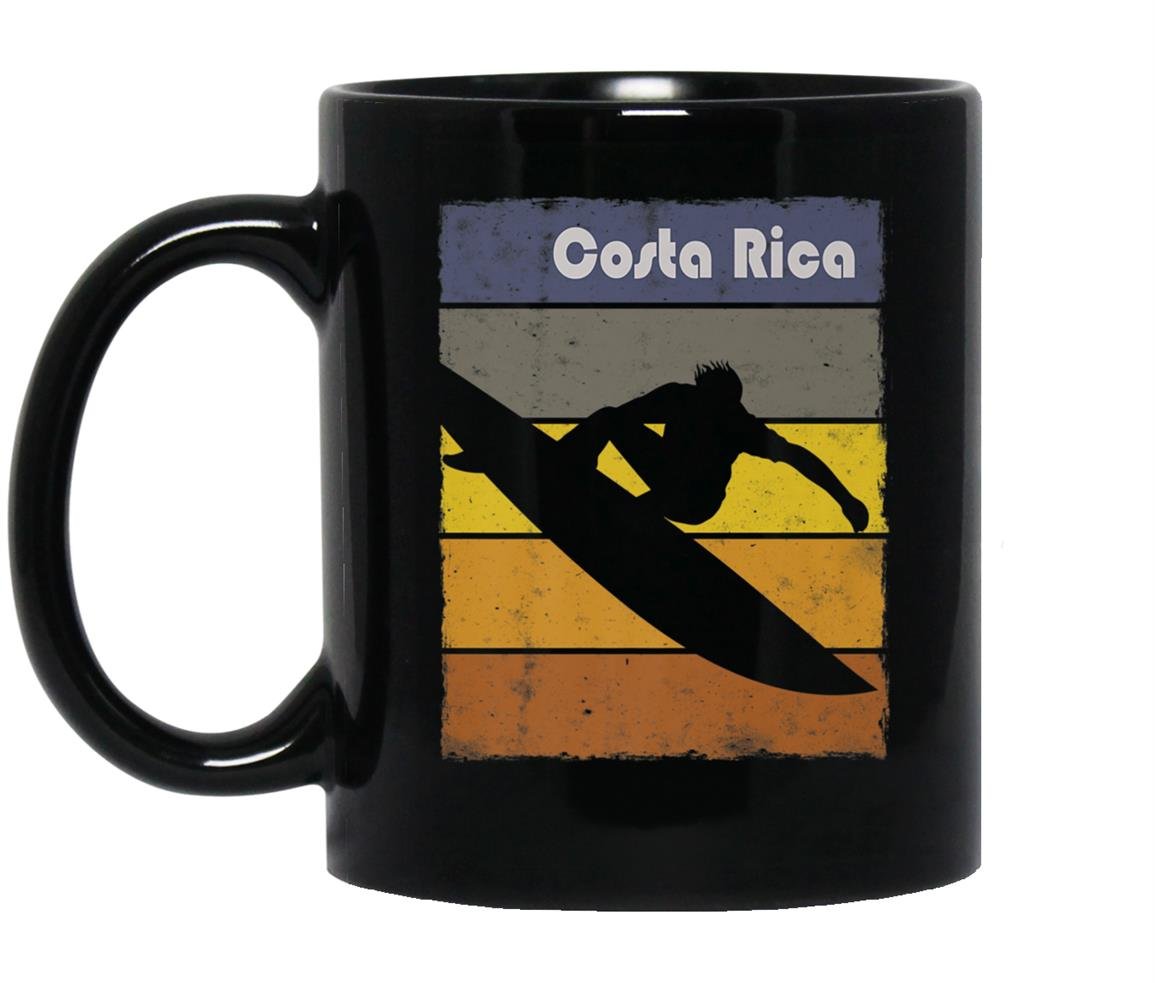 Costa rica surfing lovers beach surf fans Mug Black