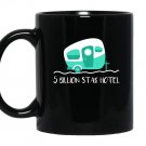 Cute camper 5 billion star hotel camping gift Mug Black