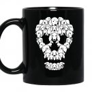 Dachshund sugar skull dia de los muertos Mug Black