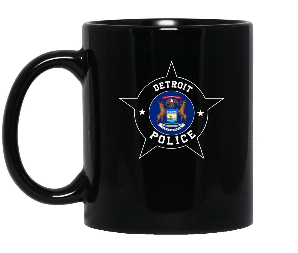 Detroit police dpd Mug Black