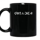 Eat a dick coexist parodywhite text Mug Black
