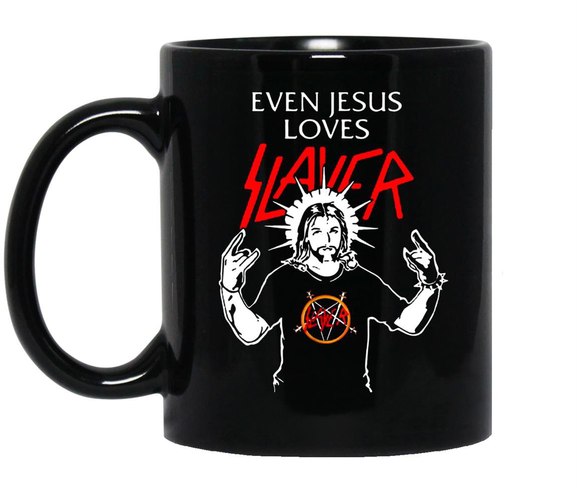 Even jesus loves slayer christian Mug Black