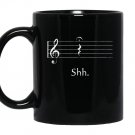 Funny musicshh quarter rest and fermata Mug Black