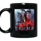 Funny president trump patriotic eagle party Mug Black