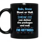 Funny retired postal worker mailman Mug Black