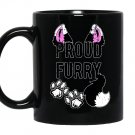 Furryswea proud furry tail and ears sweater Mug Black