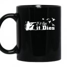 If it flies it dies hunting hunter gifts Mug Black