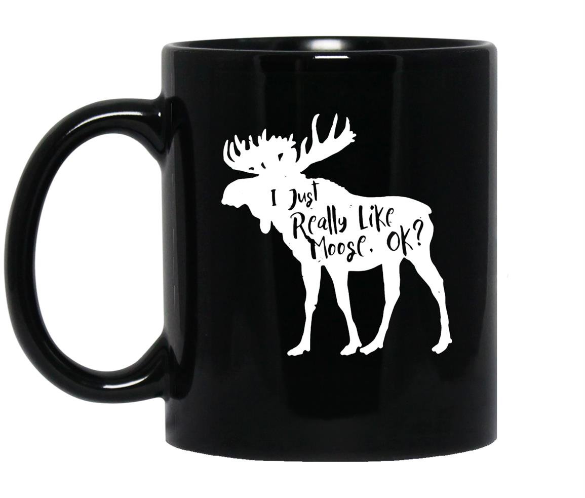 I just really like moose ok 10002 Mug Black