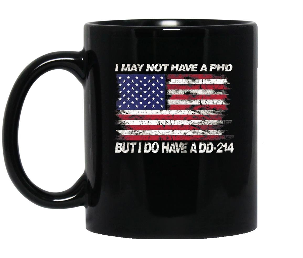 I may not have a phd but i do have a dd Mug Black