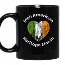 Irish american heritage month Mug Black