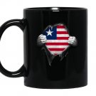 Liberia flag pulloverliberian flag hands Mug Black