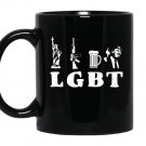 Liberty guns beer trump lgbt trump hooded swea Mug Black