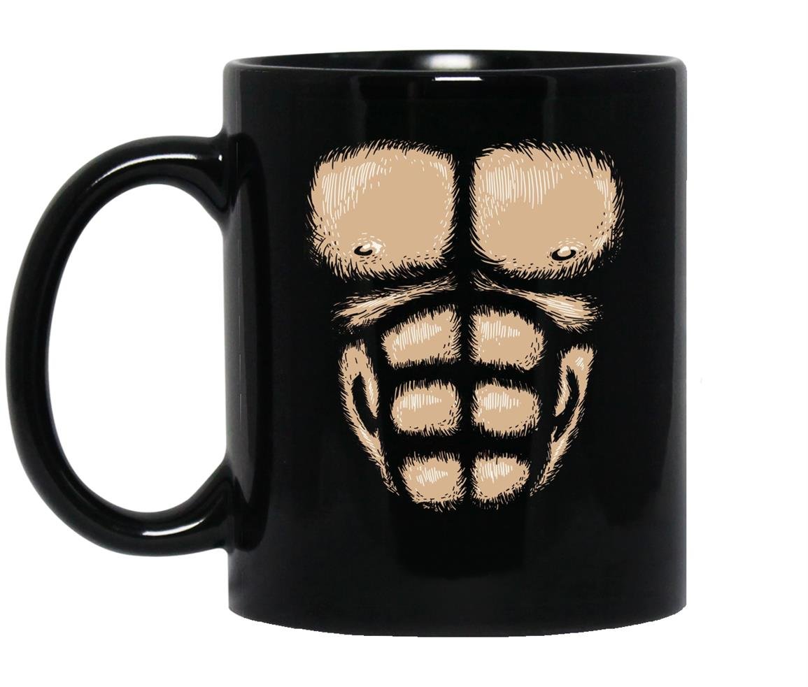 Monkey chest muscleshalloween costume gorilla suit Mug Black