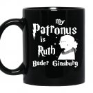 My patronus is ruth bader ginsburg Mug Black