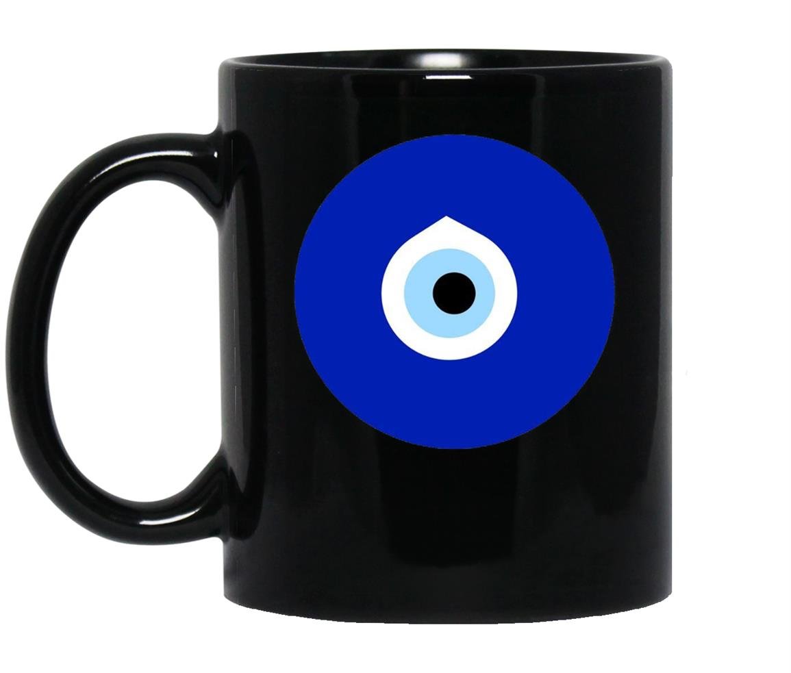 Nazar evil eye turkish persian greek amulet gift swea Mug Black
